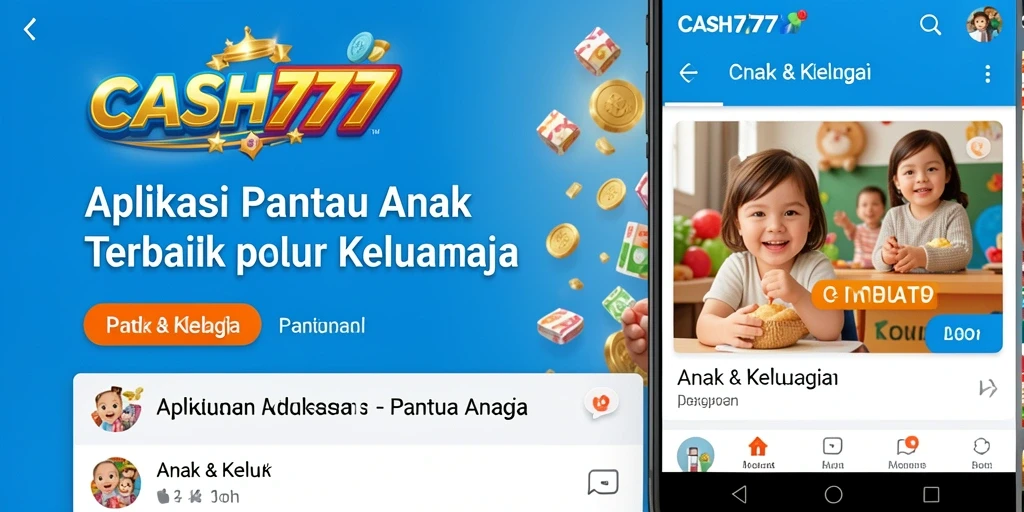 Tampilan antarmuka <strong>CASH777</strong> yang sederhana untuk memantau anak.