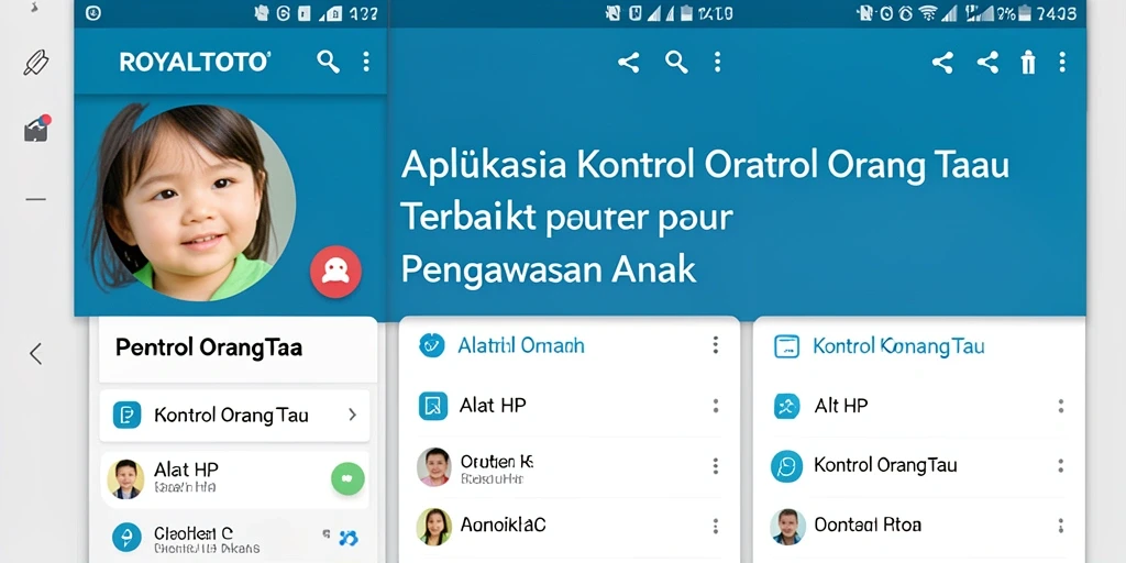 Tampilan antarmuka pengguna aplikasi ROYALTOTO untuk kontrol orang tua.