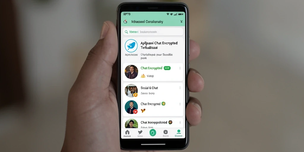 Antarmuka RP79 yang menarik dan fungsional untuk Chat Encrypted.